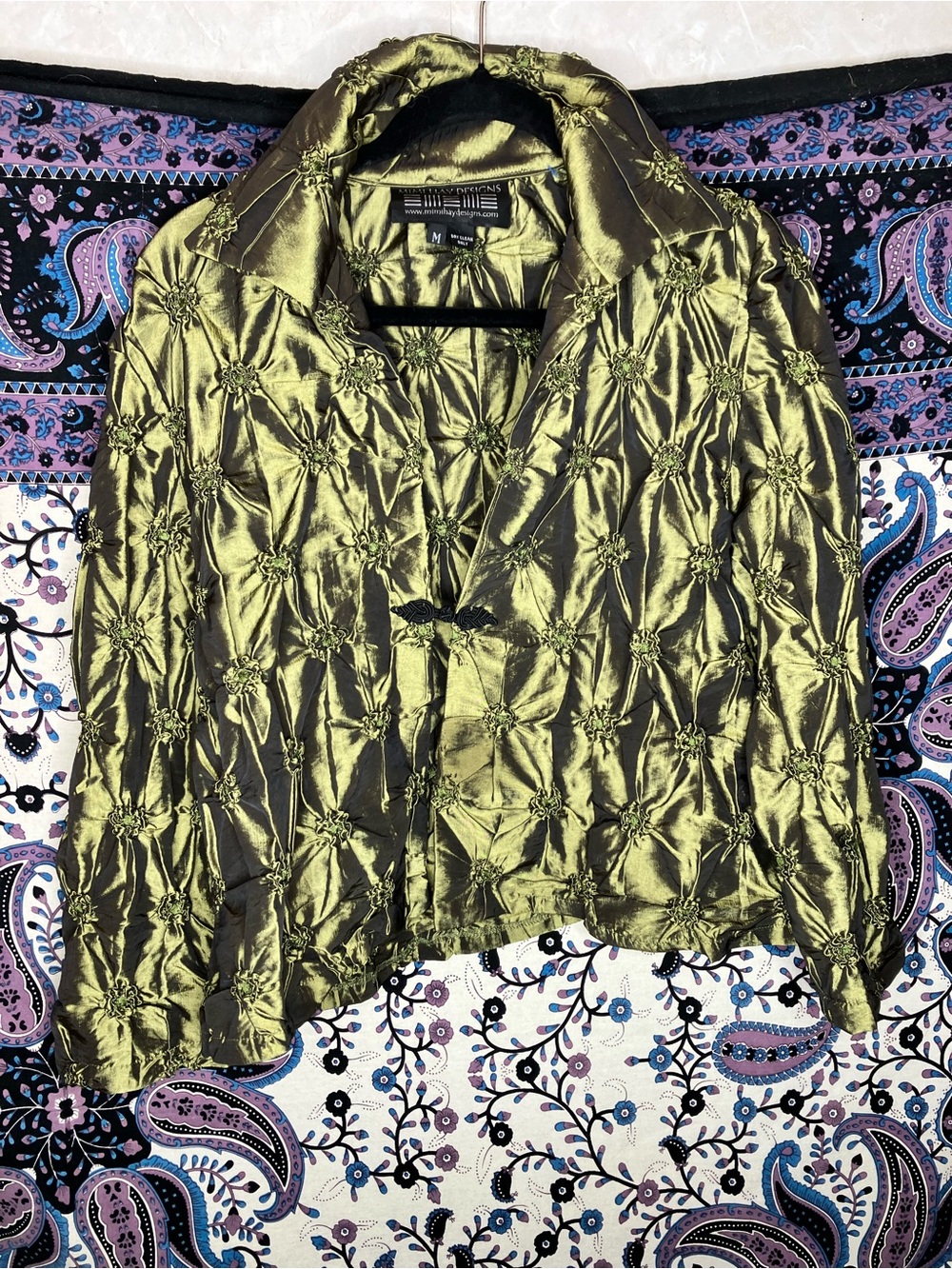 Mimi Hay textured artsy jacket M